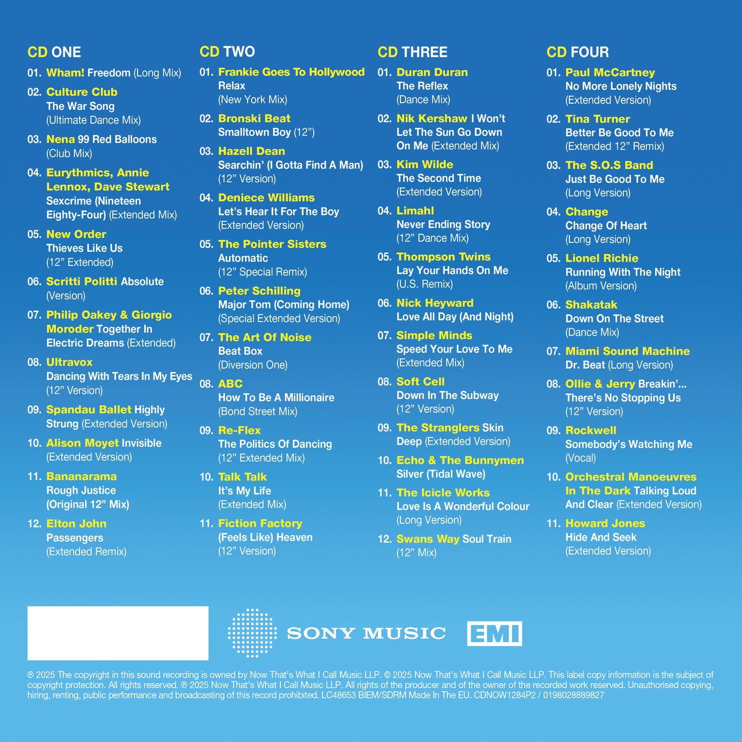 Various Artists - NOW 12" 80's: 1984 - Part 2 (Preorder 11/04/ 25)
