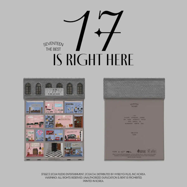 SEVENTEEN - SEVENTEEN BEST ALBUM '17 IS RIGHT HERE' (Preorder 03/05/24)