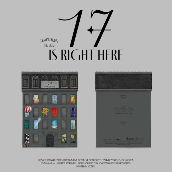 SEVENTEEN - SEVENTEEN BEST ALBUM '17 IS RIGHT HERE' (Preorder 03/05/24)