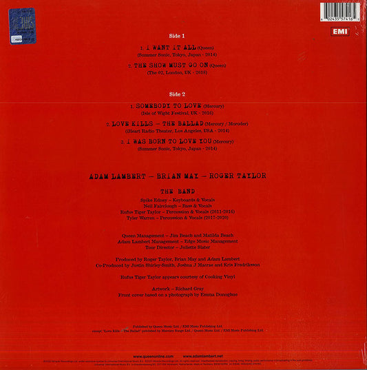 Queen + Adam Lambert - Live Around The World EP - The Vault Collective ltd