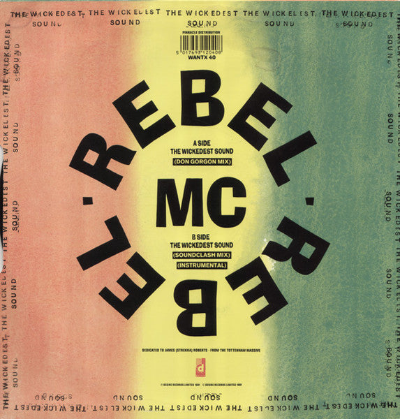 Rebel MC Featuring Tenor Fly – The Wickedest Sound (Preloved VG+/VG+) - The Vault Collective ltd