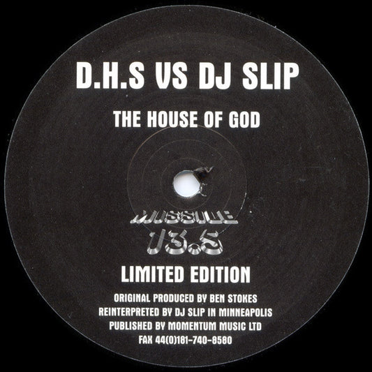 D.H.S vs. DJ Slip – The House Of God (Preloved VG+/VG+) - The Vault Collective ltd