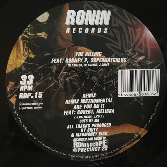 Skitz Feat: Rodney P, Supanatchlus – The Killing (Preloved VG+/VG+) - The Vault Collective ltd