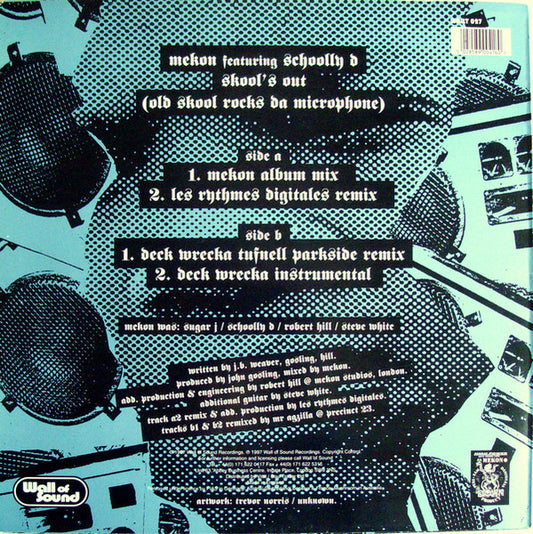 Mekon Featuring Schoolly D – Skool's Out (Preloved VG+/VG+) - The Vault Collective ltd