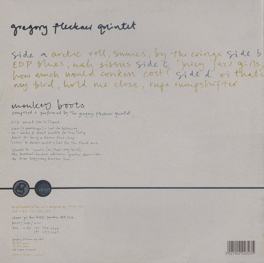 Gregory Fleckner Quintet – Monkey Boots (Preloved VG+/VG+) - The Vault Collective ltd