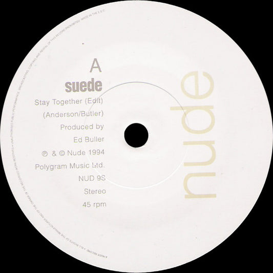 Suede - Stay Together (Preloved 7" VG+/NM) - The Vault Collective ltd