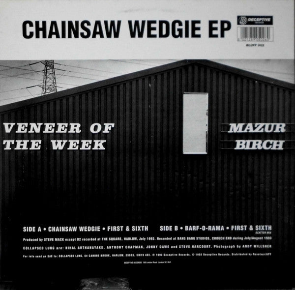 Collapsed Lung – Chainsaw Wedgie EP (Preloved VG+/VG+) - The Vault Collective ltd