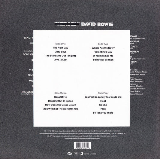 David Bowie – The Next Day - The Vault Collective ltd