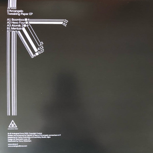 D'Arcangelo – Tweaking Paper EP - The Vault Collective ltd