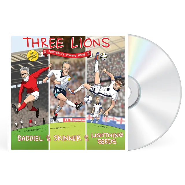 Baddiel, Skinner & Lightning Seeds - Three Lions (Football's Coming Home): 30th Anniversary Edition (Preorder 12/06/26)