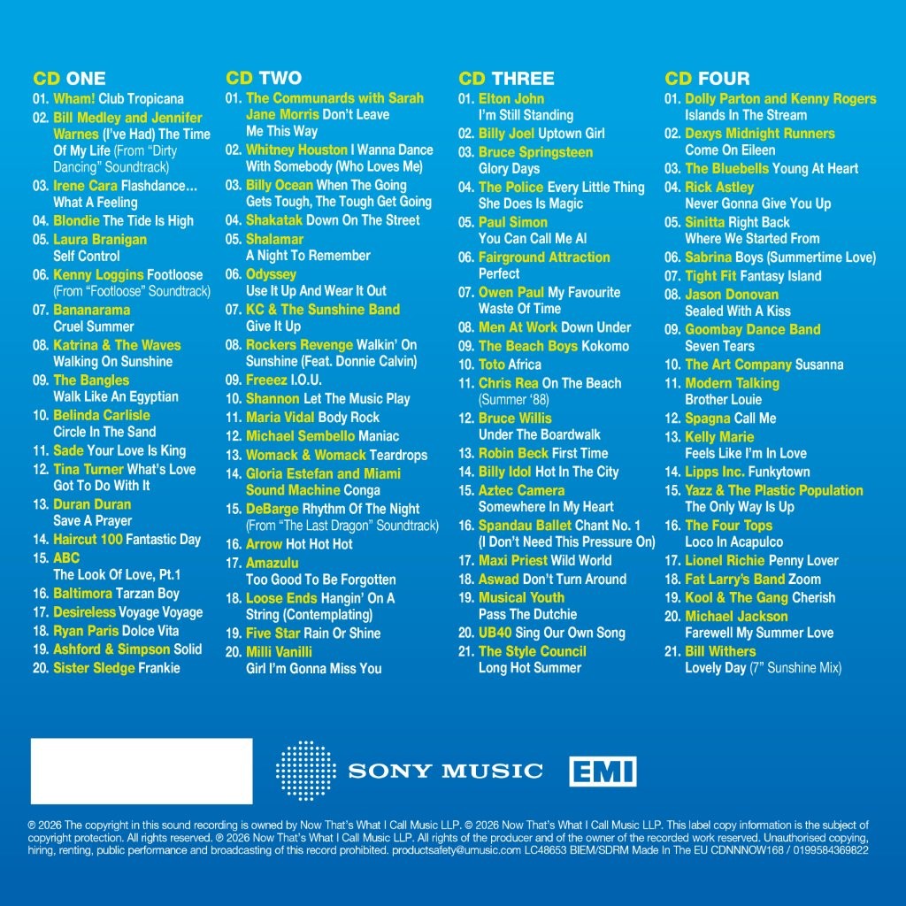 Various Artists - NOW That's What I Call An 80s Summer
