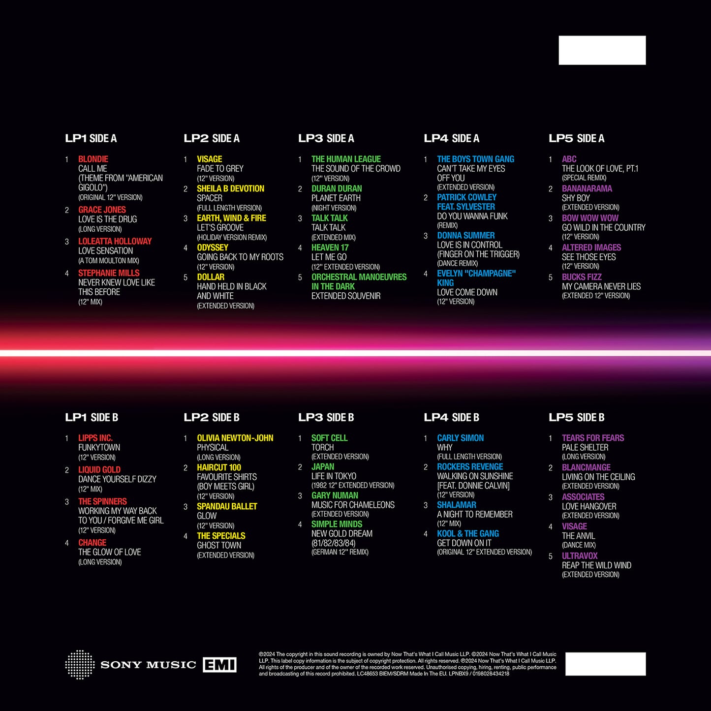 Various Artists - NOW 12"" 80's: Part One - 1980 - 1982 (Preorder06/12/24)