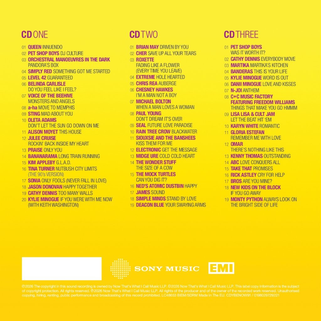 Various Artists - NOW - Yearbook Extra 1991 (Preorder 09/01/26)