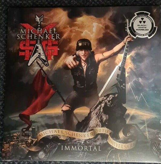 MICHAEL SCHENKER GROUP - Immortal (50th Anniversary) BLK/WHT Marbled Vinyl - The Vault Collective ltd