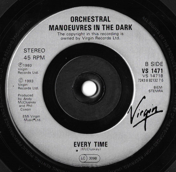 Orchestral Manoeuvres In The Dark – Everyday (Preloved 7" VG+/NM) - The Vault Collective ltd