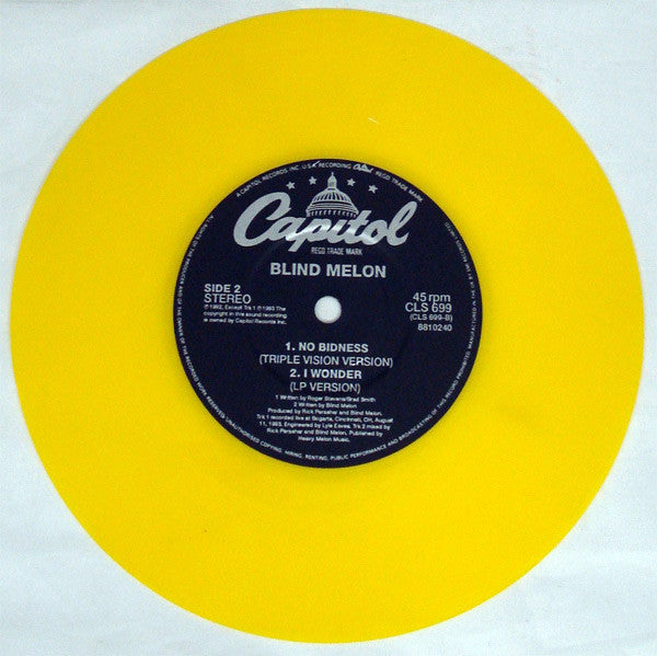 Blind Melon – No Rain (Preloved 7" VG+/NM) - The Vault Collective ltd
