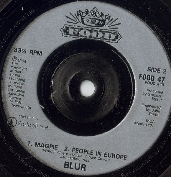 Blur - Girls & Boys (Preloved 7" VG+/NM Numbered 10039) - The Vault Collective ltd