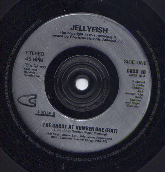Jellyfish – The Ghost At Number On (Preloved 7" VG+/NM) - The Vault Collective ltd