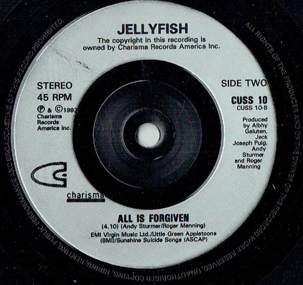 Jellyfish – The Ghost At Number On (Preloved 7" VG+/NM) - The Vault Collective ltd