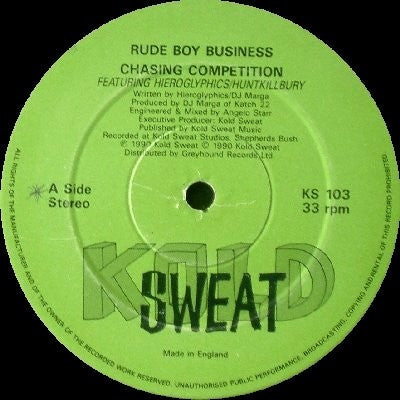 Rude Boy Business – Chasing Competition / Cool Sailing (Preloved VG+/VG+) - The Vault Collective ltd