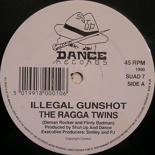 The Ragga Twins – Illegal Gunshot / Spliffhead (Preloved VG+/VG+) - The Vault Collective ltd