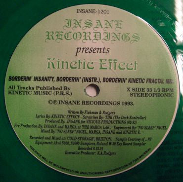Kinetic Effect – Borderin' Insanity (Preloved VG+/VG+) - The Vault Collective ltd