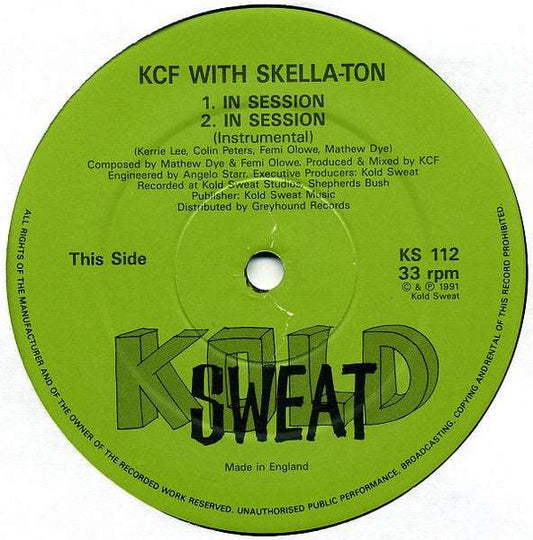 KCF With Skella-Ton ‎– Taken To Heart / In Session (Preloved VG+/VG+) - The Vault Collective ltd