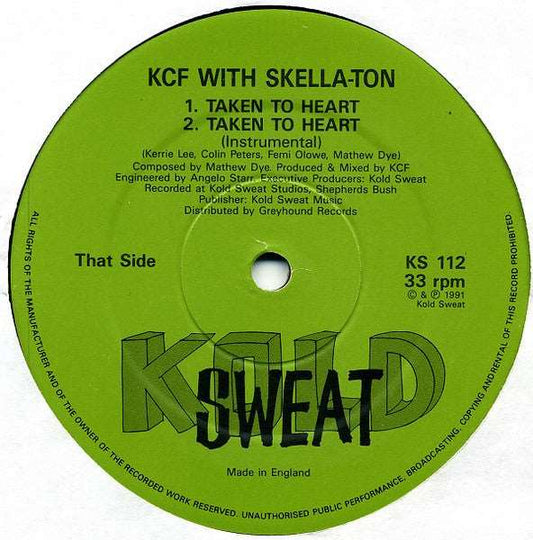 KCF With Skella-Ton ‎– Taken To Heart / In Session (Preloved VG+/VG+) - The Vault Collective ltd