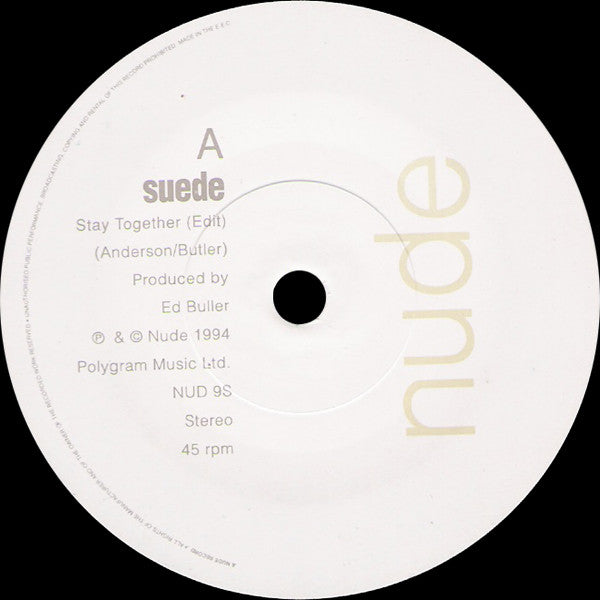 Suede - Stay Together (Preloved 7" VG+/NM) - The Vault Collective ltd