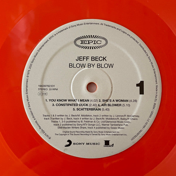 Jeff Beck – Blow By Blow - The Vault Collective ltd