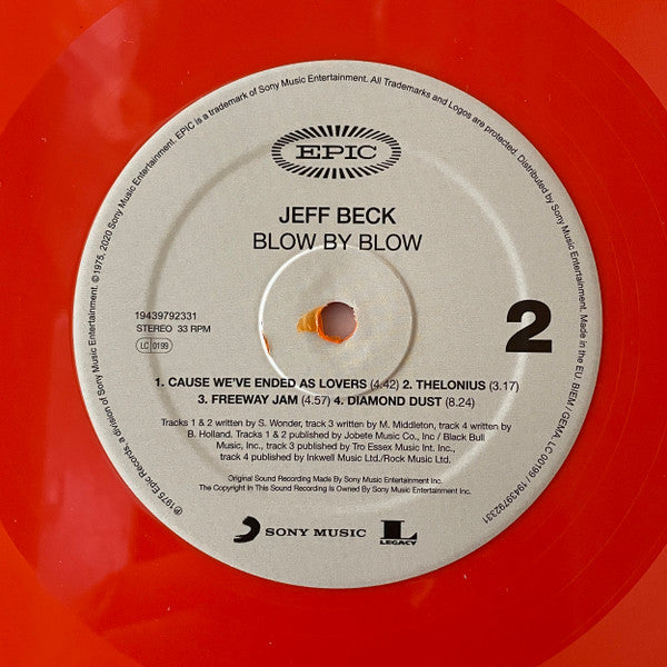 Jeff Beck – Blow By Blow - The Vault Collective ltd